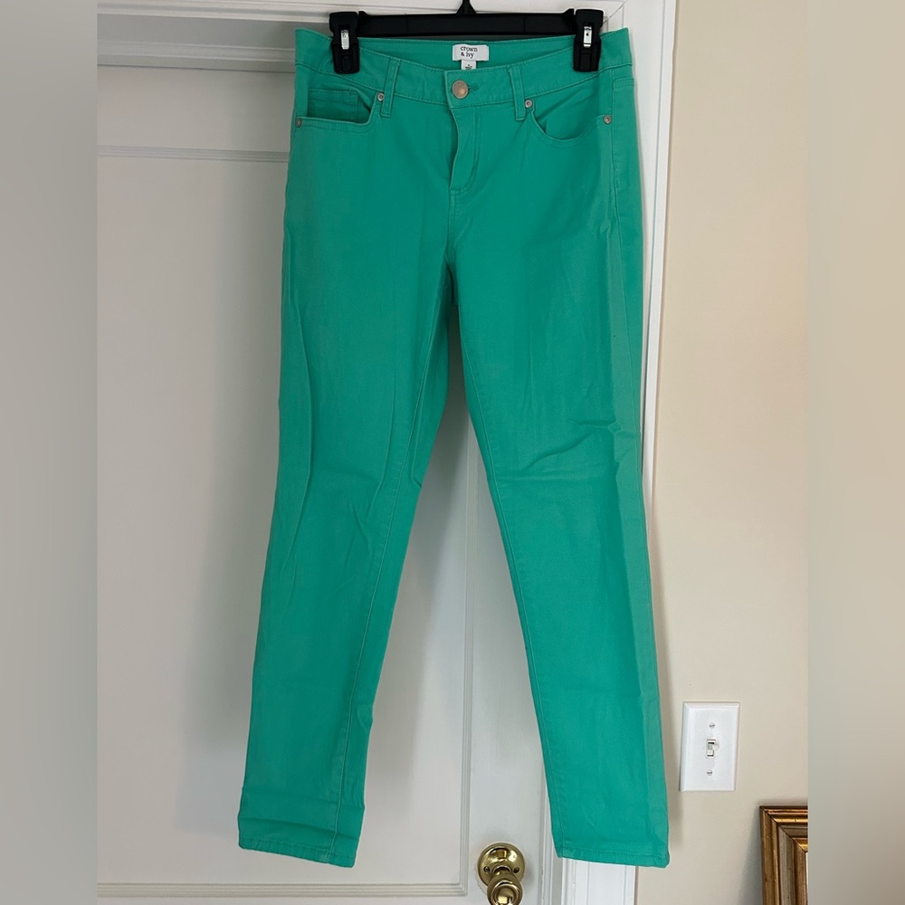 Crown & Ivy Teal Trousers